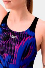 Vestido De Baño Allover Digital Recordbreaker Azul Mujer