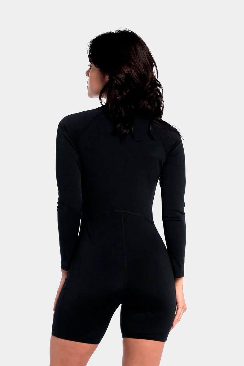 Vestido De Baño Manga Larga Legsuit Essential Negro Mujer