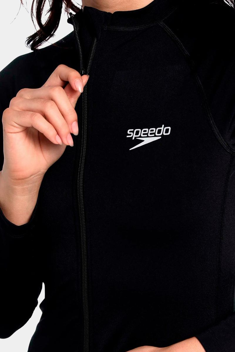 Vestido De Baño Manga Larga Legsuit Essential Negro Mujer