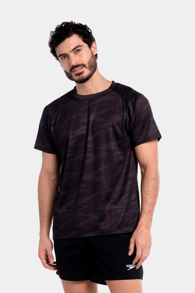 Camiseta Manga Corta Vanquisher Sport Negra Hombre