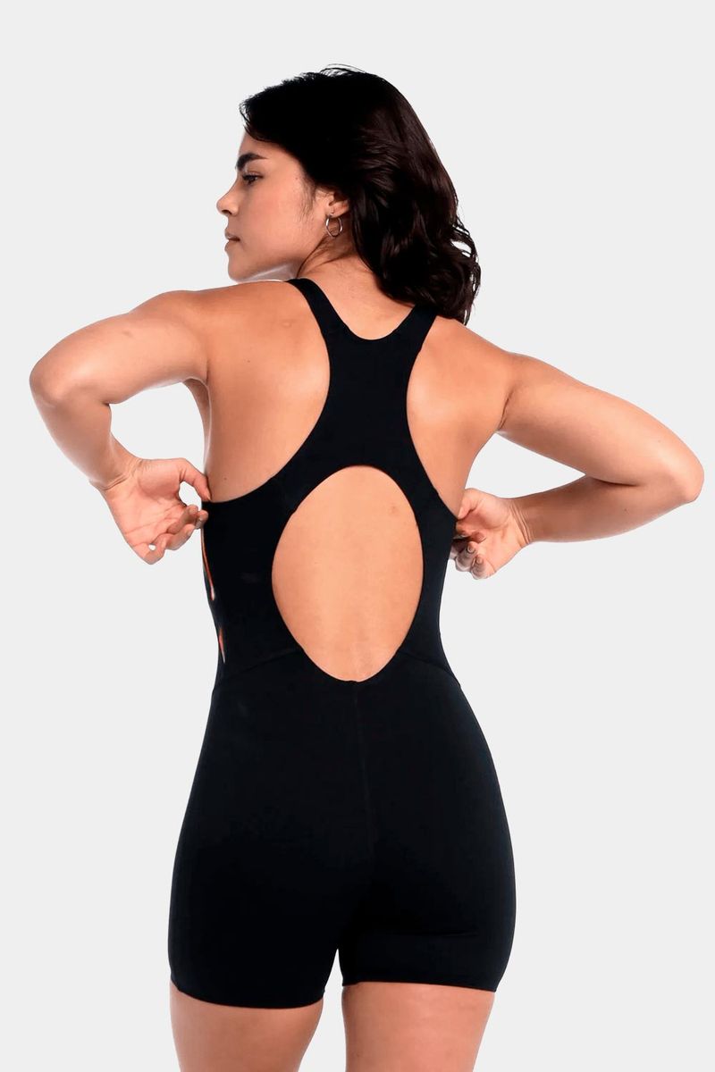 Vestido De Baño Negro Legsuit Molten Blur Negro Mujer