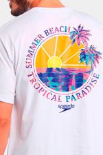 Camiseta Manga Corta Waikiki Blanca Hombre