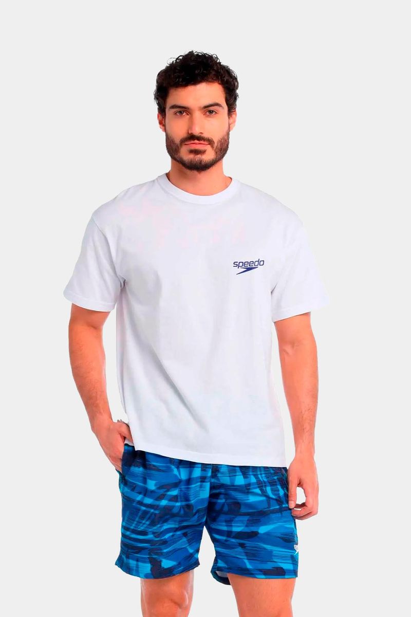 Camiseta Manga Corta Waikiki Blanca Hombre