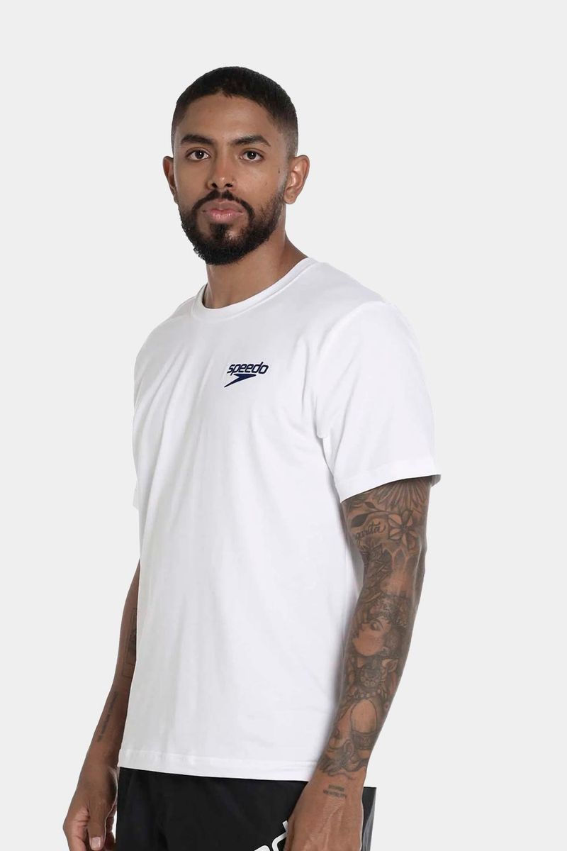 Camiseta Manga Corta Fresco Cubes Blanca Hombre