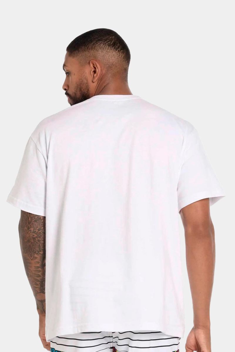 Camiseta Manga Corta Artistic Aqua Blanca Hombre