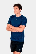 Camiseta Manga Corta Sport Azul Hombre