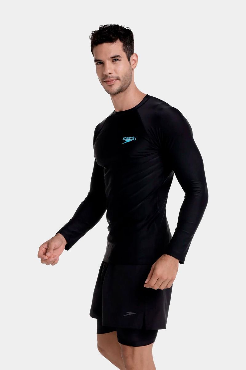 Camiseta Manga Larga Sunshine Kaluna Dark Negro Hombre