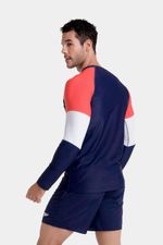 Camiseta Manga Larga Sunshine Risk Block Jet Azul Hombre