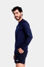 Camiseta Manga Larga Sunshirt Azul Hombre