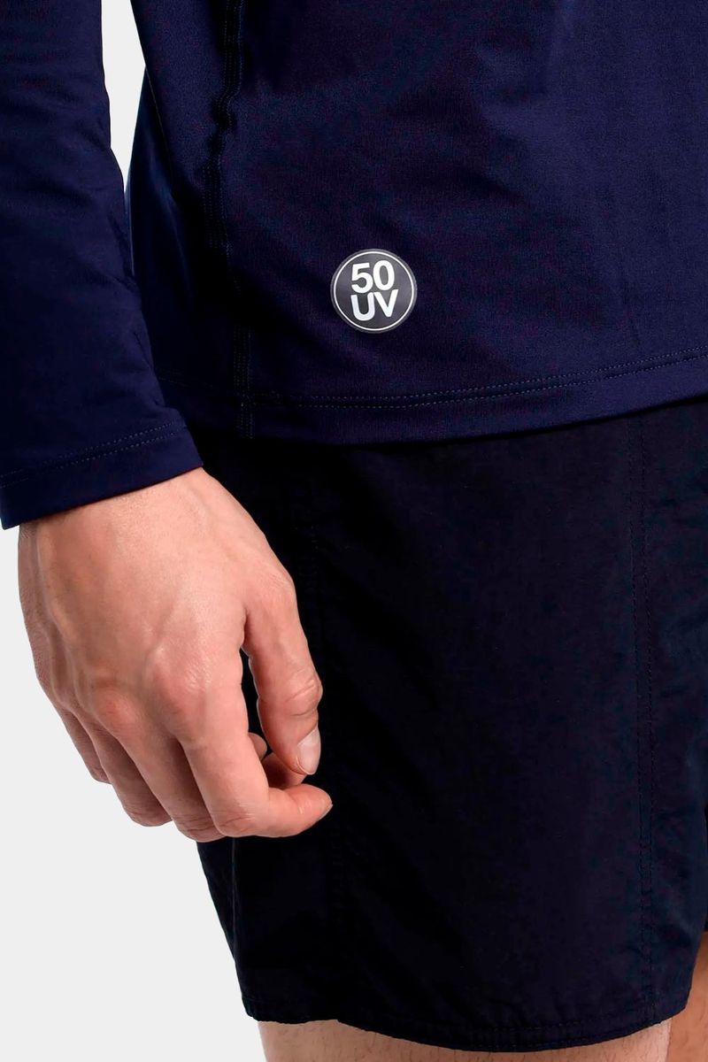 Camiseta Manga Larga Sunshirt Azul Hombre