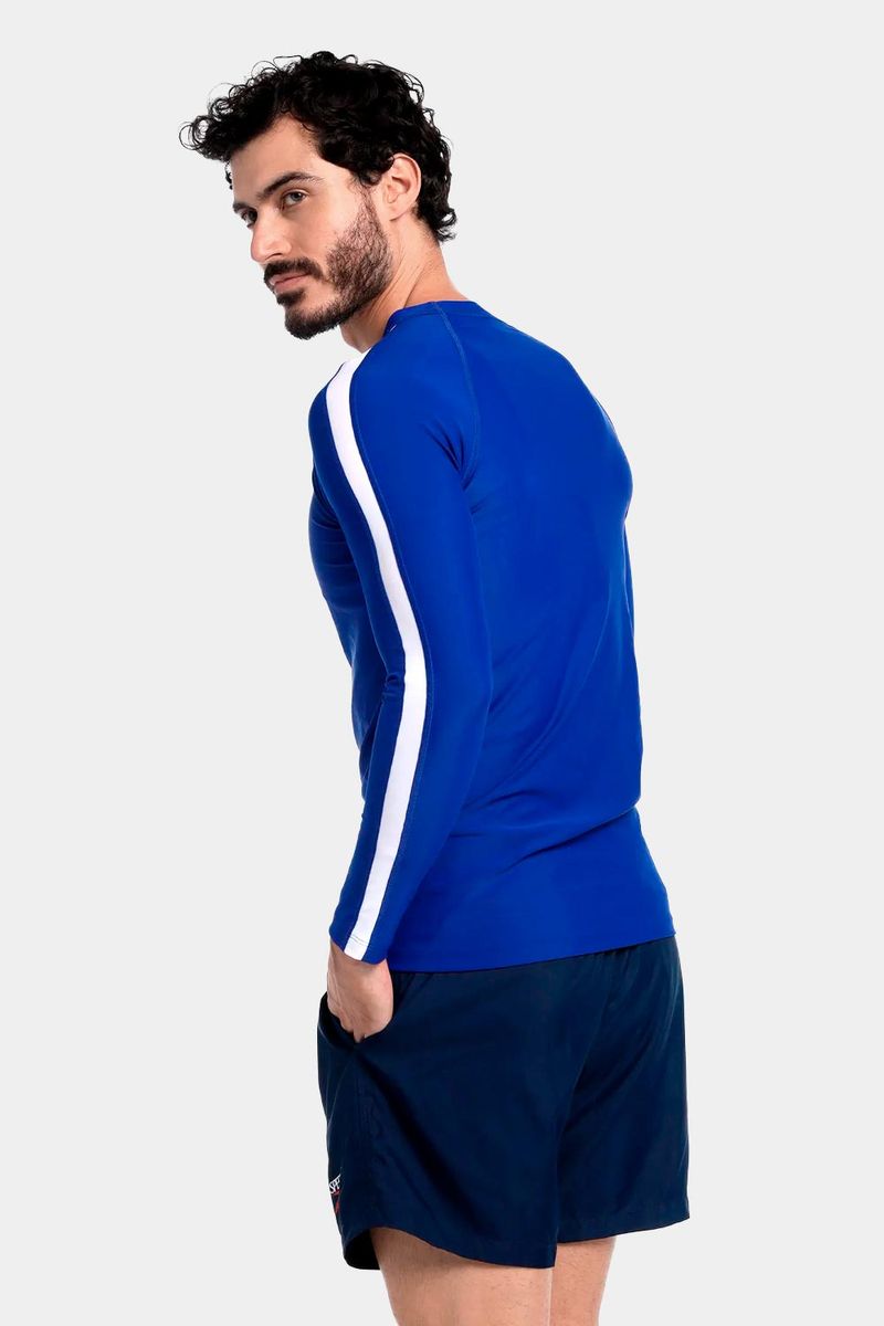 Camiseta Manga Larga Sunshine Turkish Jet Azul Hombre