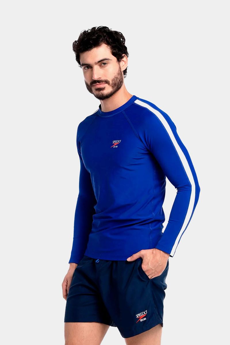 Camiseta Manga Larga Sunshine Turkish Jet Azul Hombre