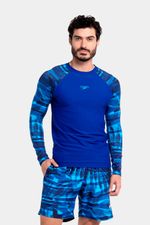 Camiseta Manga Larga Sunshine Beach Park Azul Hombre