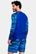 Camiseta Manga Larga Sunshine Beach Park Azul Hombre