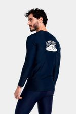Camiseta Manga Larga Sunshine Firing Wave Azul Hombre