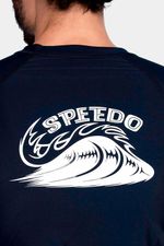 Camiseta Manga Larga Sunshine Firing Wave Azul Hombre