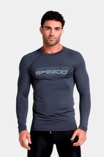 Camiseta Manga Larga Sunshine Speedo Lines Gris Hombre