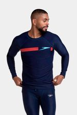 Camiseta Manga Larga Sunshine Dotted Boom Azul Hombre