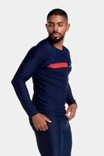 Camiseta Manga Larga Sunshine Dotted Boom Azul Hombre