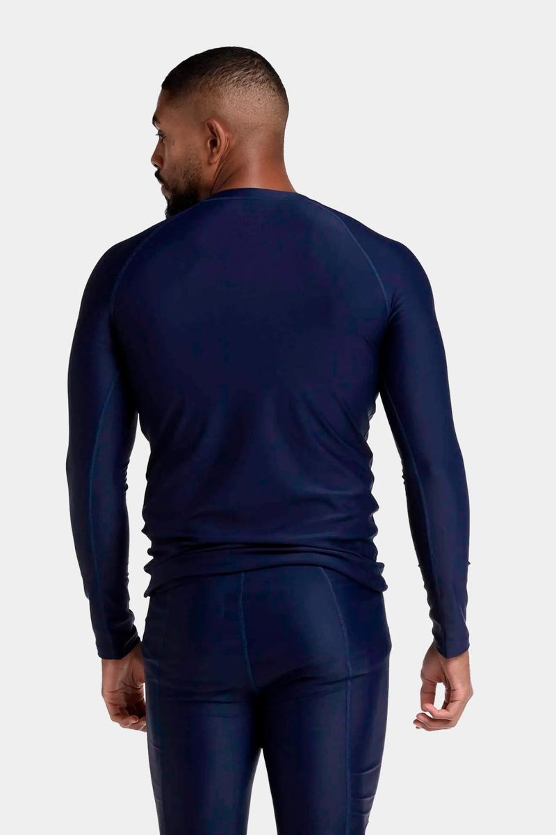 Camiseta Manga Larga Sunshine Dotted Boom Azul Hombre