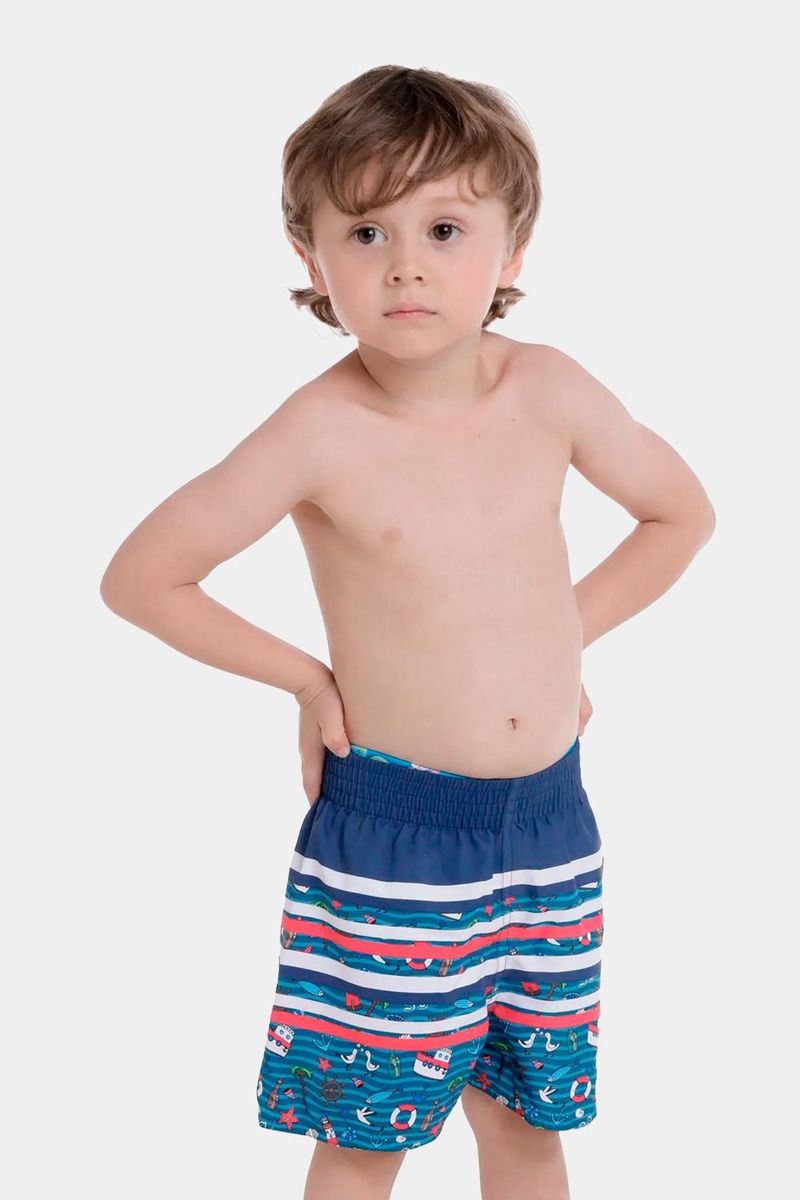 Pantaloneta Harbor Hoppers Bebe Multicolor Hombre