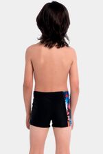 Pantaloneta De Baño Aquashort Fright Island Negra Junior Masculino