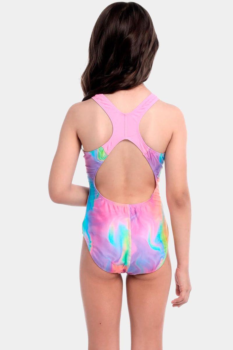 Vestido De Baño Splashback Hula Blend Multicolor Junior Femenino
