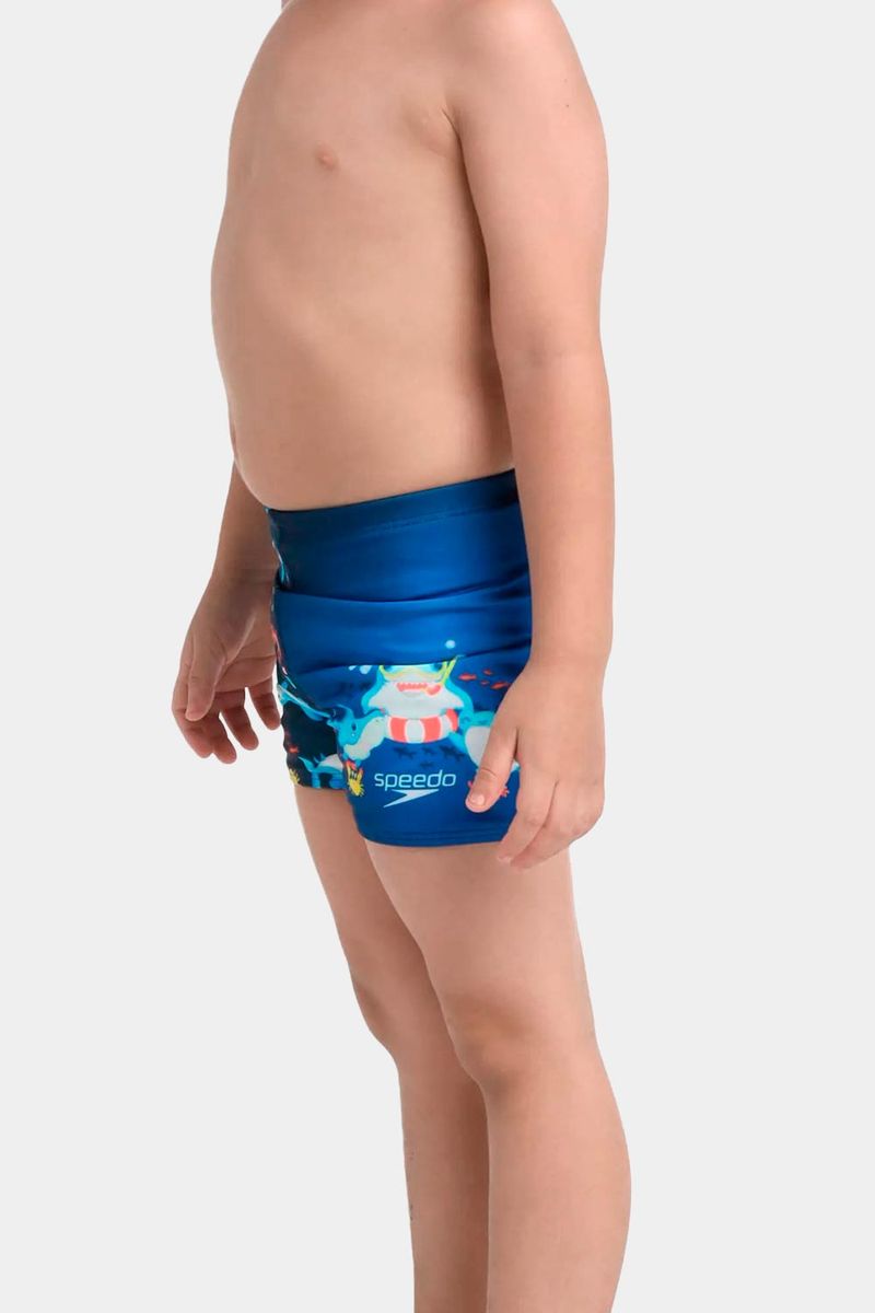 Pantaloneta De Baño Aquashort Sharky Splash Azul Bebé Masculino