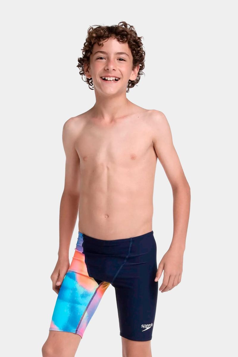 Pantaloneta De Baño Jammer V-Cut Ac Rain Azul Junior Masculino