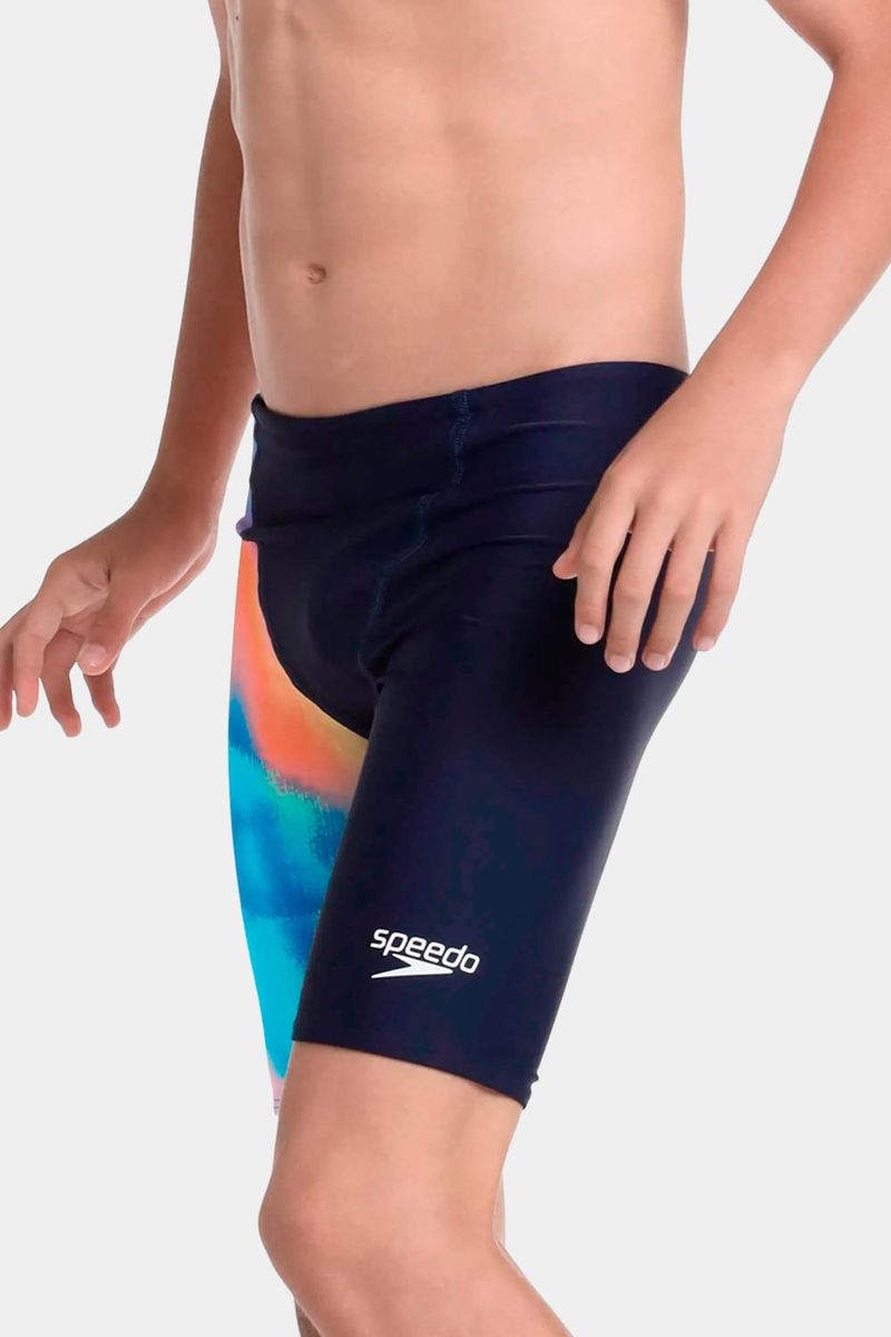 Pantaloneta De Baño Jammer V-Cut Ac Rain Azul Junior Masculino