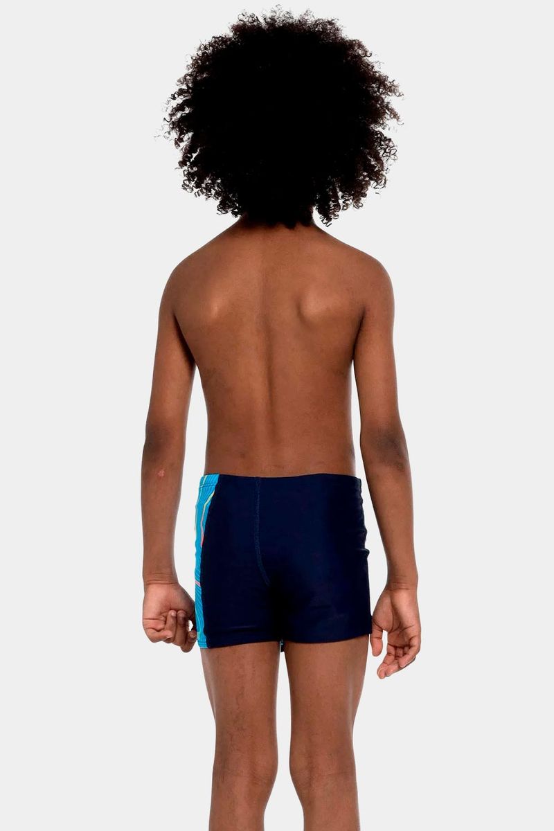 Pantaloneta De Baño Aquashort Blend Stripe Azul Junior Masculino