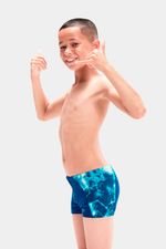 Pantaloneta de baño Digital Panel Aquashort Azul Junior Masculino