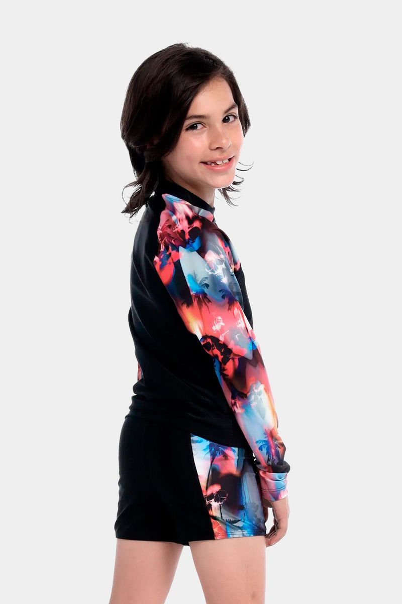 Camiseta Manga Larga Sunshine Fright Island Multicolor Junior Masculino