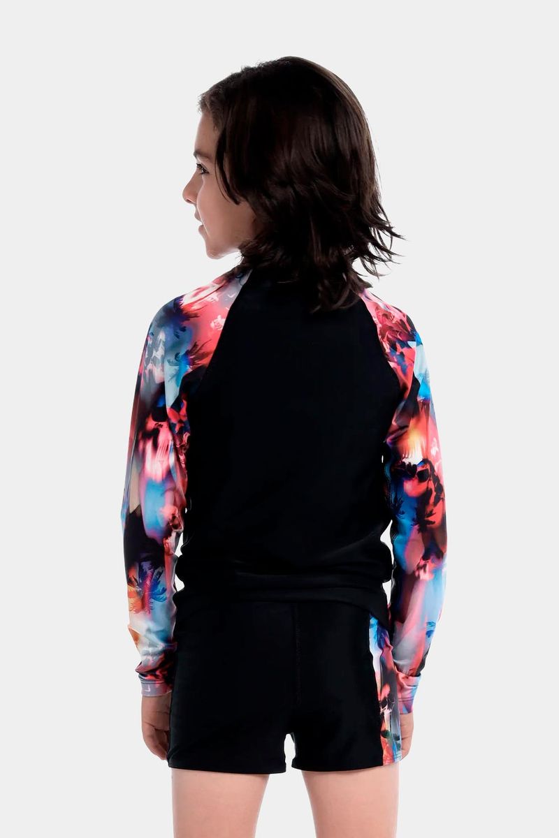 Camiseta Manga Larga Sunshine Fright Island Multicolor Junior Masculino