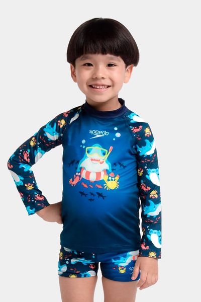 Camiseta Manga Larga Sunshine Sharky Splash Bebé Masculino