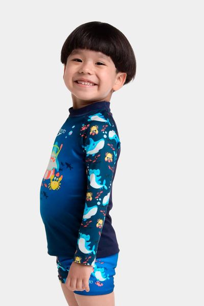 Camiseta Manga Larga Sunshine Sharky Splash Bebé Masculino