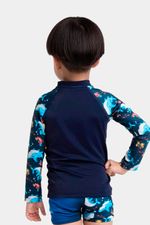 Camiseta Manga Larga Sunshine Sharky Splash Multicolor Bebé Masculino