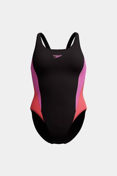 Vestido De Baño Colourblock 2.0 Neon Violet Mujer