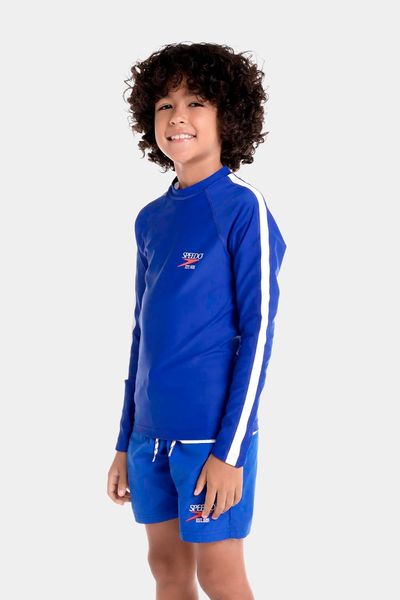 Camiseta Manga Larga Sunshine Peacoat Block Jet Junior Masculino