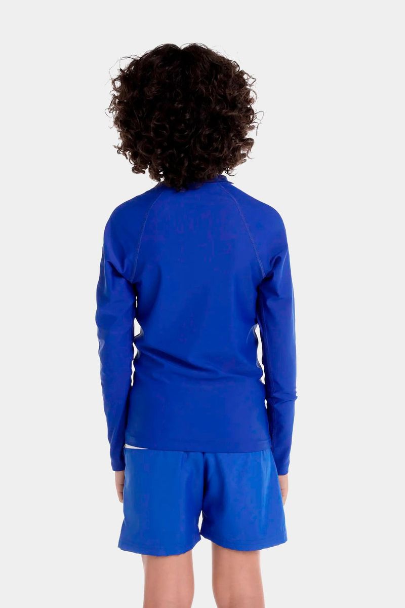 Camiseta Manga Larga Sunshine Peacoat Block Jet Junior Azul Hombre