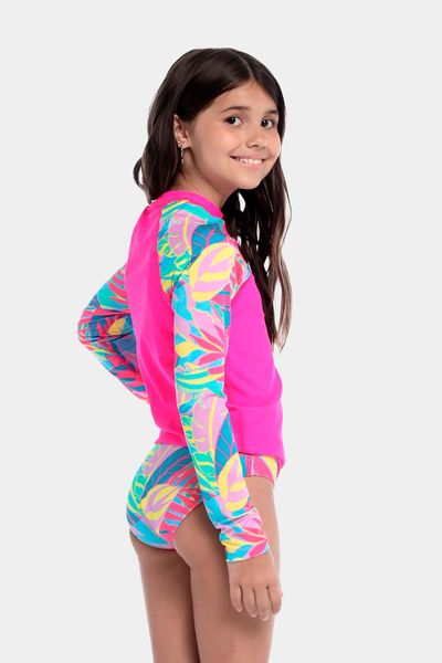 Camiseta Manga Larga Sunshine Paradise Palm Junior Femenina