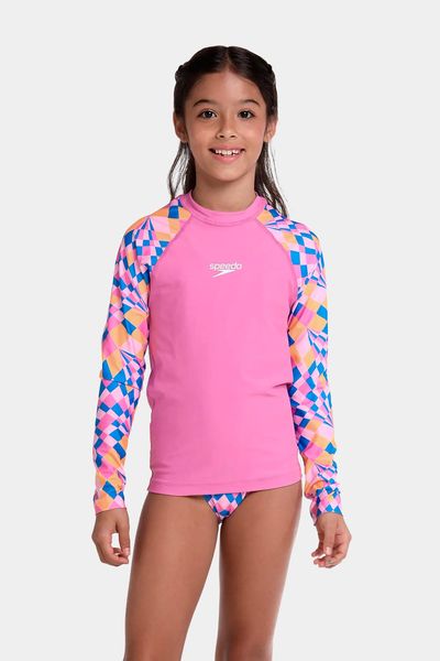 Camiseta Manga Larga Sunshine Psych Checker Junior Femenina