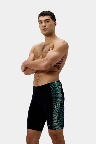 Pantaloneta De Baño Jammer Tech Panel Turquoise Gem Hombre