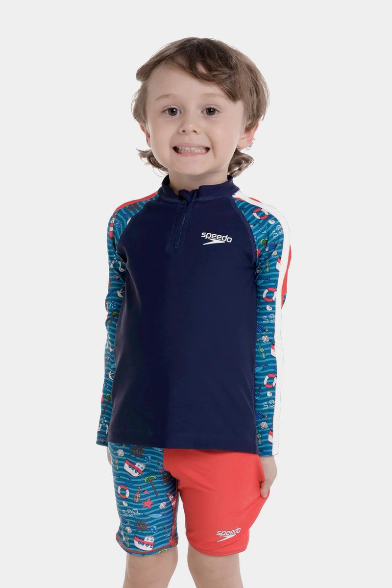 Camiseta Manga Larga Sunshine Harbor Hoppers Bebe Azul Hombre