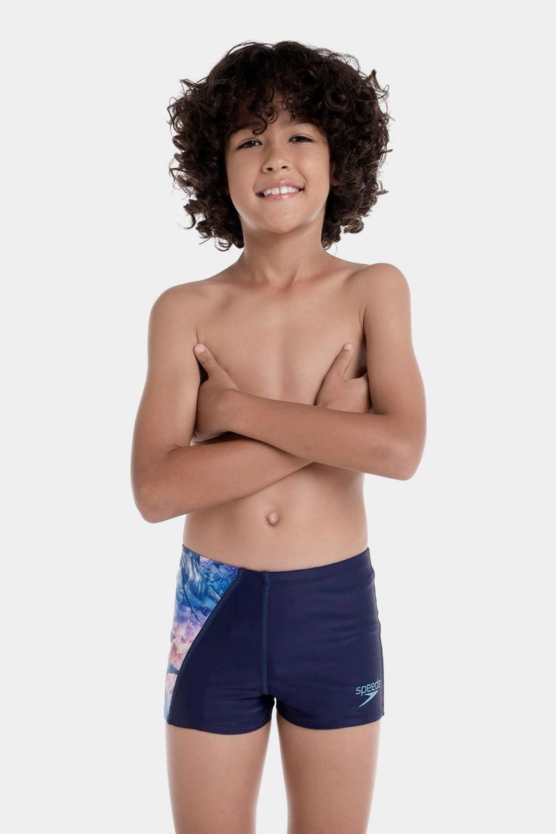 Pantaloneta De Baño Aquashort Shark In Space Junior Azul Hombre