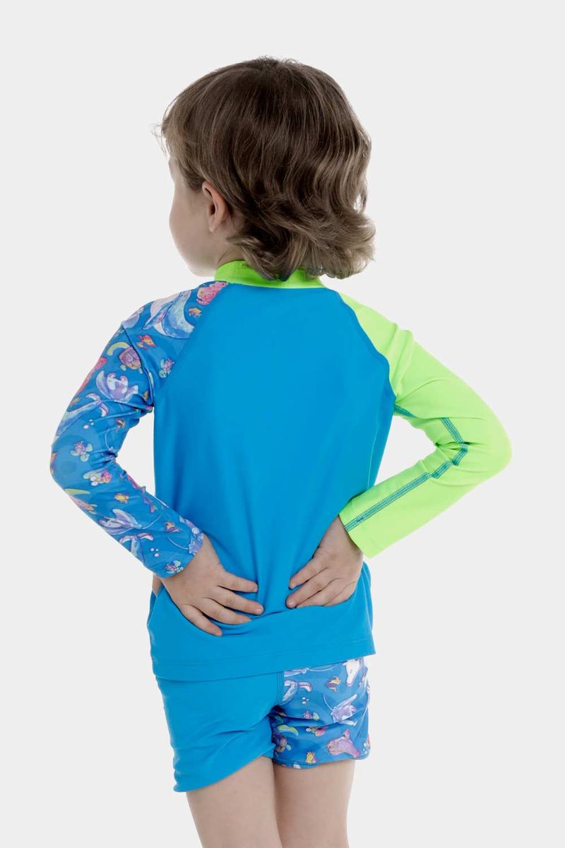 Camiseta Manga Larga Sunshine Hammerhead Heroes Multicolor Bebé Masculino