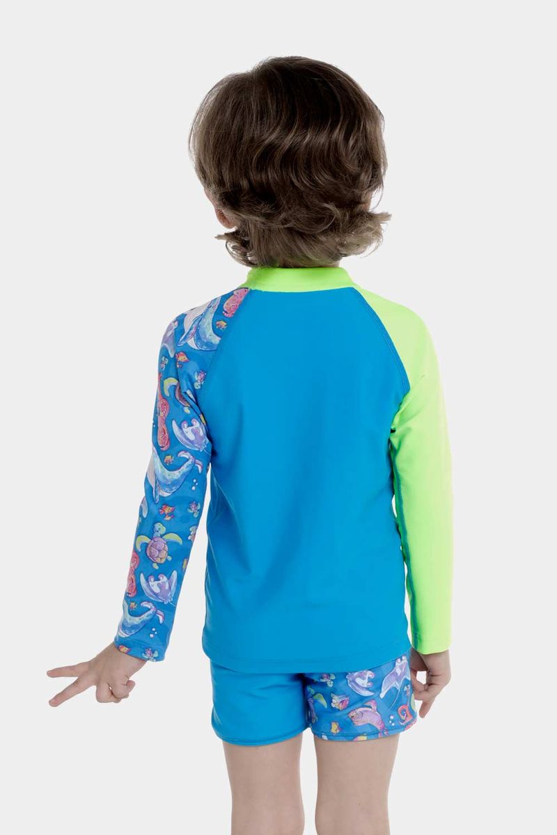 Camiseta Manga Larga Sunshine Hammerhead Heroes Multicolor Bebé Masculino