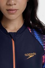 Vestido De Baño Manga Larga Razor Diva Azul Mujer