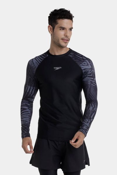 Camiseta Manga Larga Sunshine Pixel Palm Hombre