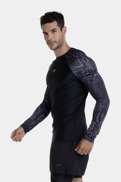 Camiseta Manga Larga Sunshine Pixel Palm Hombre